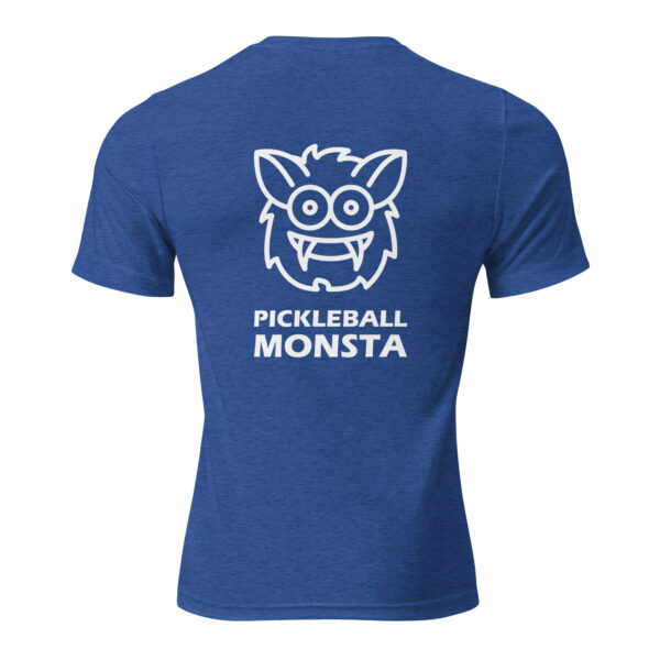 Pickleball Monsta Short Sleeve Shirt - Royal - Rally (Front/Back) - Image 2