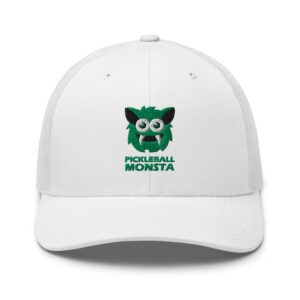 Pickleball Monsta Structured Hat - Kelly on White - Rally (Solid)