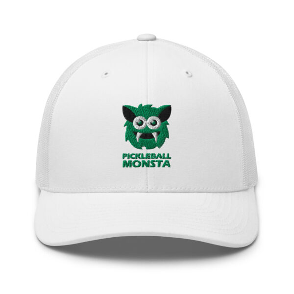 Pickleball Monsta Structured Hat - Kelly on White - Rally (Solid)
