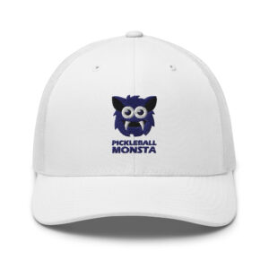 Pickleball Monsta Structured Hat - Navy on White - Rally (Solid)