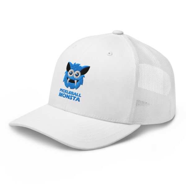 Pickleball Monsta Structured Hat - Sky on White - Rally (Solid) - Image 3