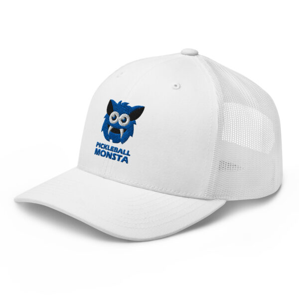 Pickleball Monsta Structured Hat - Royal on White - Rally (Solid) - Image 3