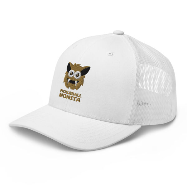 Pickleball Monsta Structured Hat - Gold on White - Rally (Solid) - Image 3