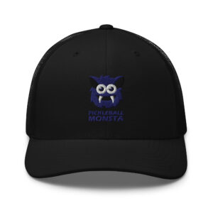 Pickleball Monsta Structured Hat - Navy on Black - Rally (Solid)