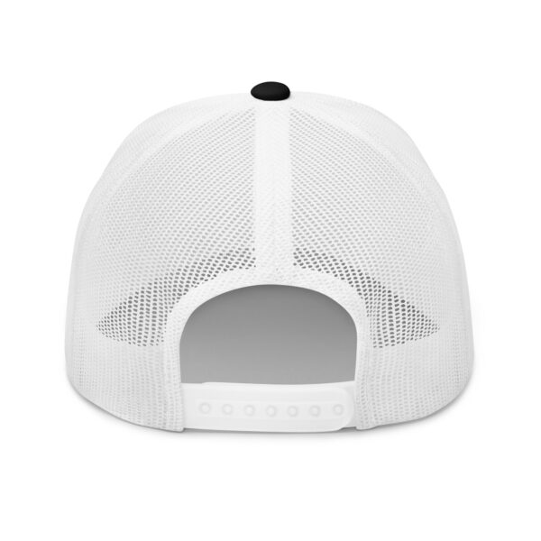 Pickleball Monsta Structured Hat - White on Black & White - Rally - Image 2