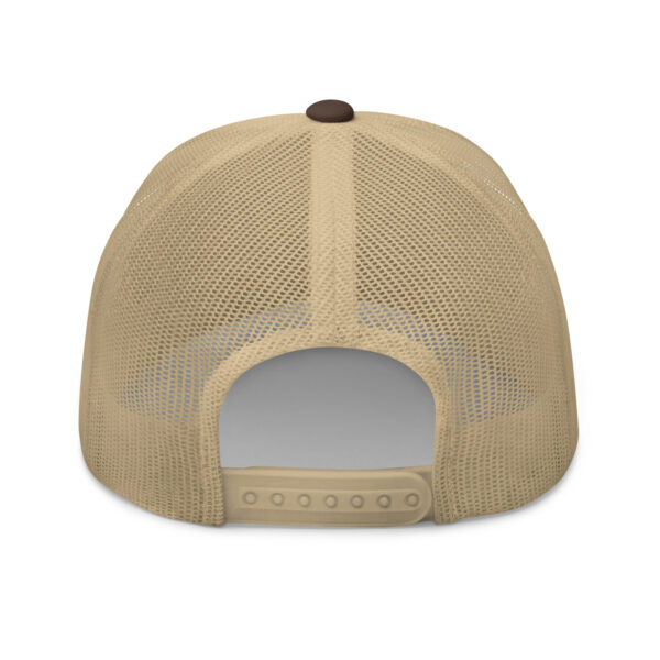 Pickleball Monsta Structured Hat - White on Brown & Khaki - Rally - Image 2