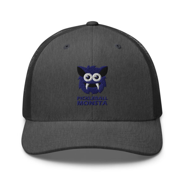 Pickleball Monsta Structured Hat - Navy on Charcoal Heather - Rally (Solid)