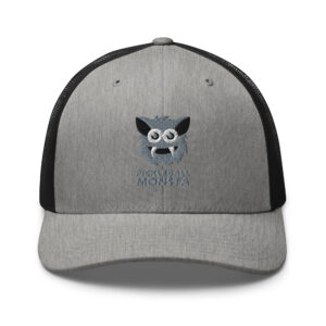 Pickleball Monsta Structured Hat - Silver on Gray Heather - Rally (Solid)