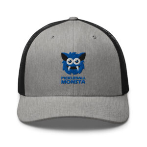 Pickleball Monsta Structured Hat - Royal on Gray Heather - Rally (Solid)