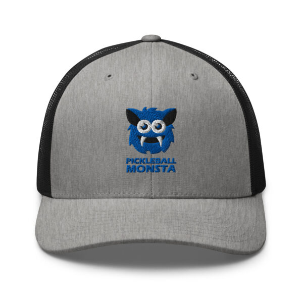 Pickleball Monsta Structured Hat - Royal on Gray Heather - Rally (Solid)