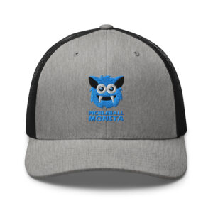 Pickleball Monsta Structured Hat - Sky on Gray Heather - Rally (Solid)
