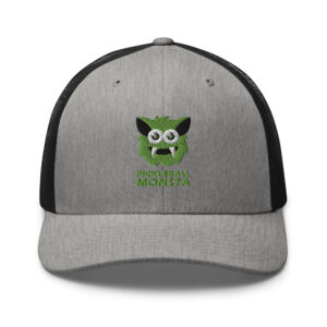 Pickleball Monsta Structured Hat - Kiwi on Gray Heather - Rally (Solid)