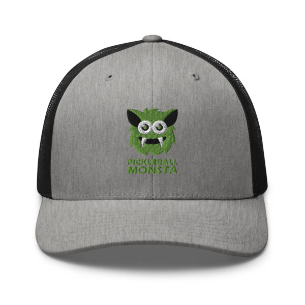 Pickleball Monsta Structured Hat - Kiwi on Gray Heather - Rally (Solid)