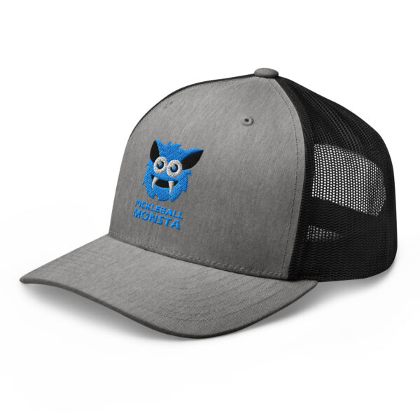 Pickleball Monsta Structured Hat - Sky on Gray Heather - Rally (Solid) - Image 3