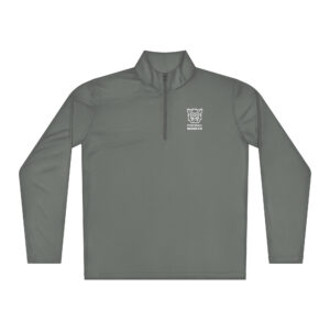 Pickleball Monsta Lightweight Unisex Quarter Zip Pullover – Concrete Gray