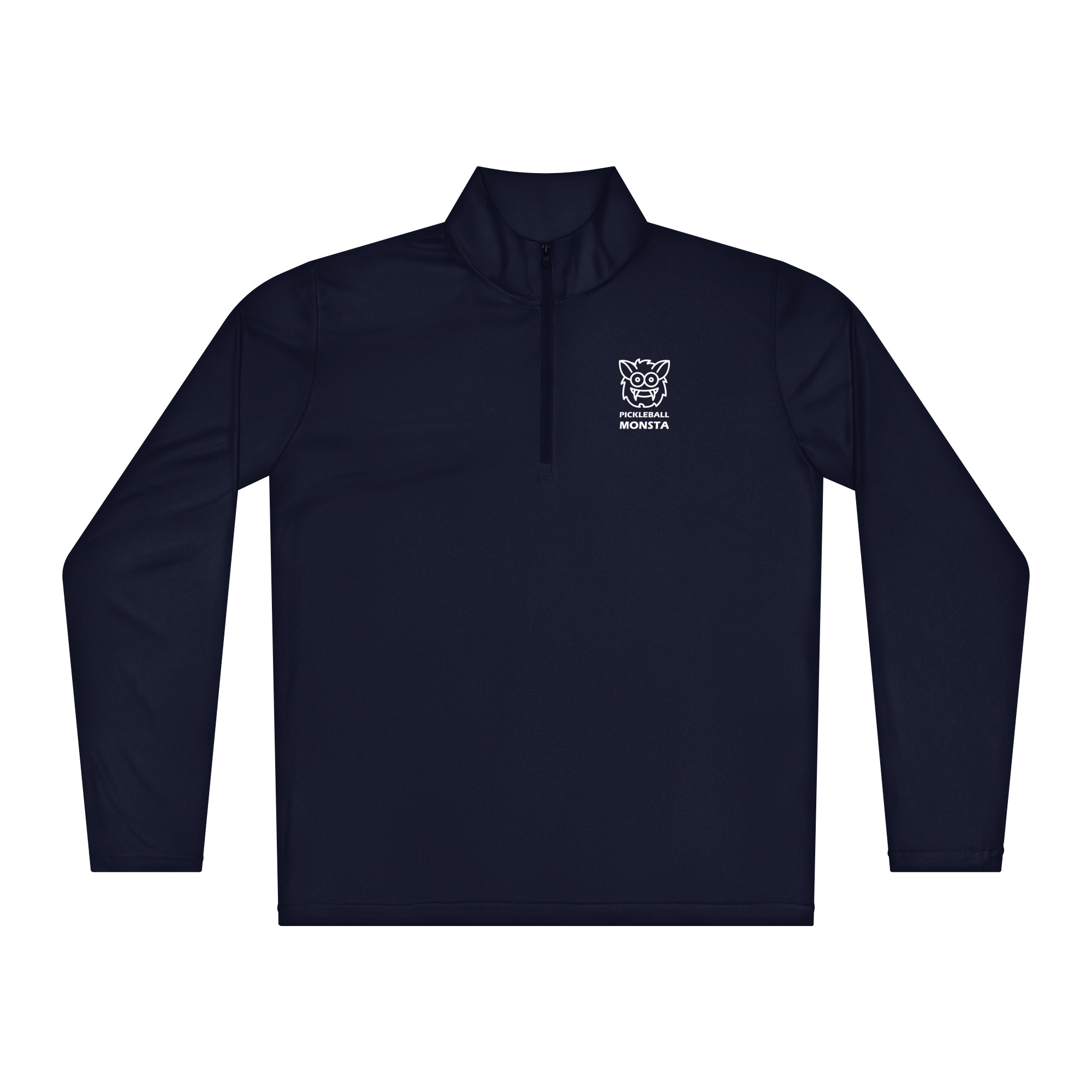 Pickleball Monsta Lightweight Unisex Quarter Zip Pullover – Navy
