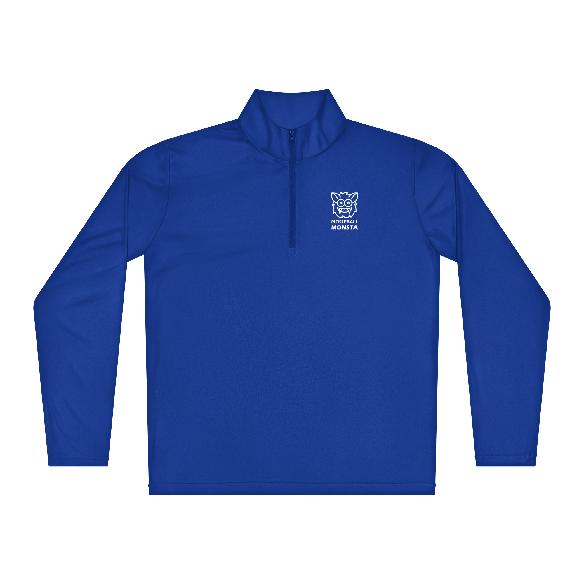 Pickleball Monsta Lightweight Unisex Quarter Zip Pullover – Royal