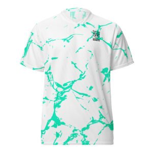 Pickleball Monsta Unisex Short Sleeve Jersey – Splatter – Mint