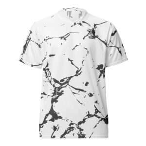 Pickleball Monsta Unisex Short Sleeve Jersey – Splatter – Gray