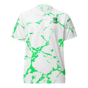 Pickleball Monsta Unisex Short Sleeve Jersey – Splatter – Moss